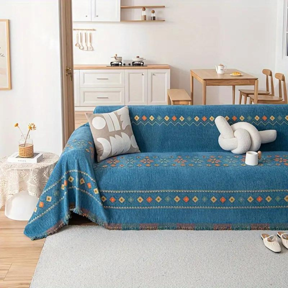 Boho Sofa Cover Closeup