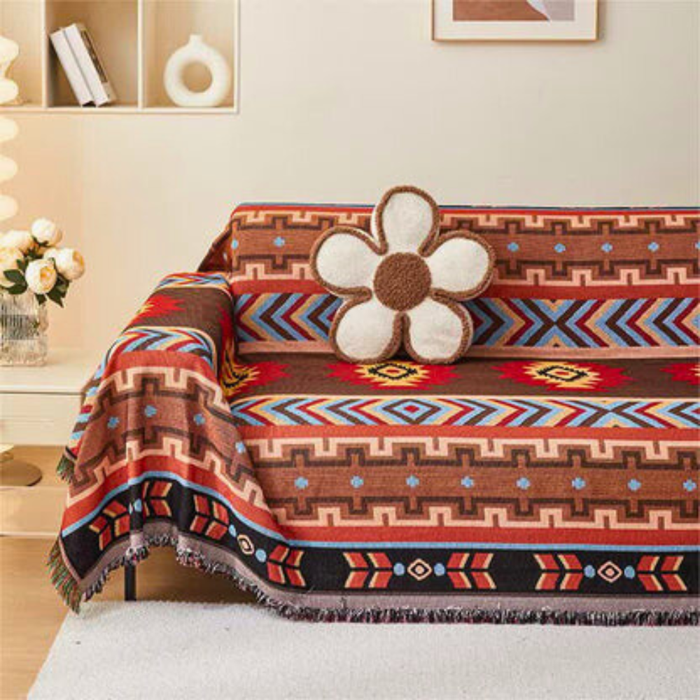 Boho Geometric Sofa Cover