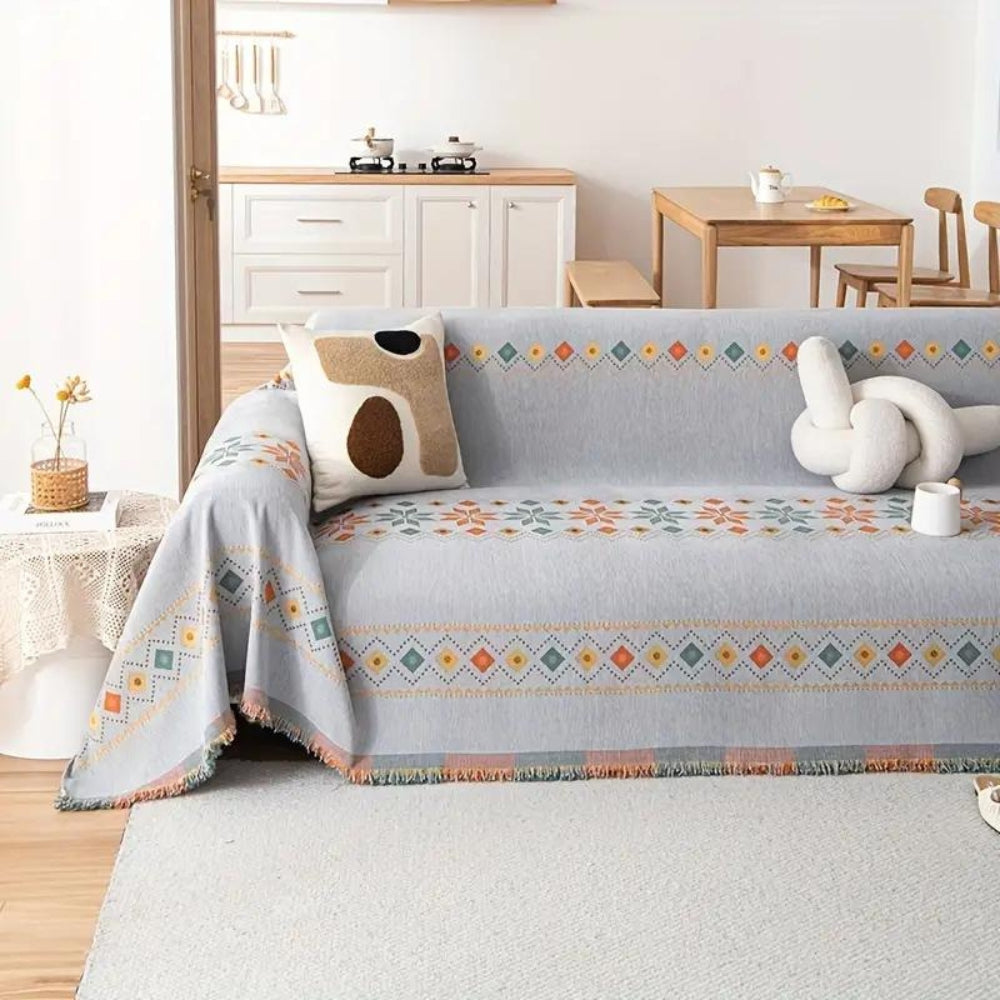 Boho Chenille Sofa Cover