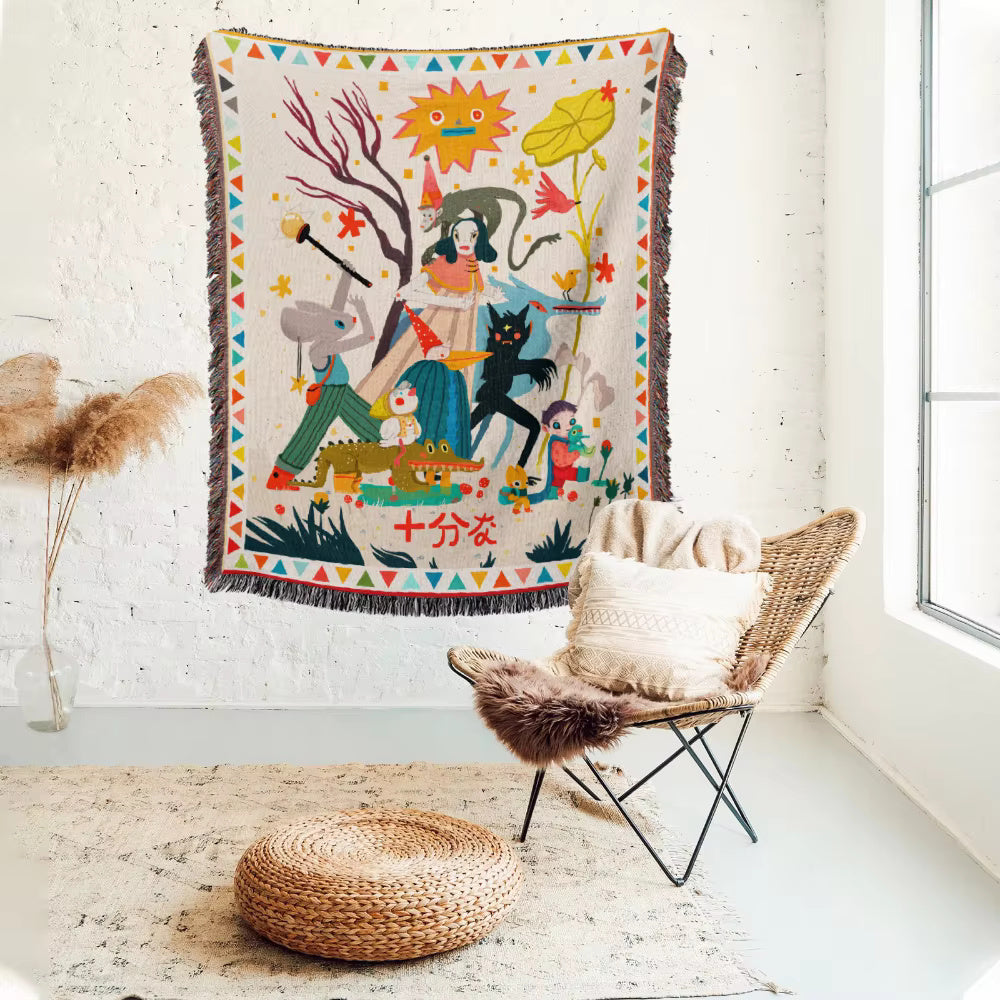 Woven Tapestry Blanket