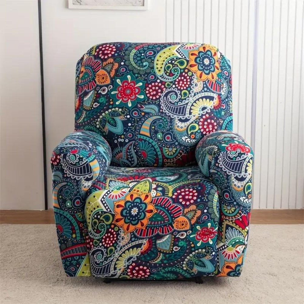 Recliner Sofa Cover Botanical Print