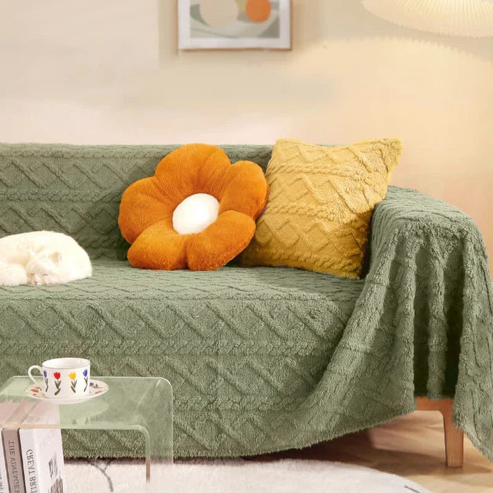 Textured Waffle Sofa Cover
