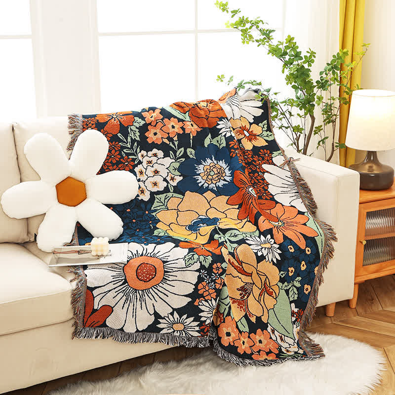 Floral Sofa Cover Detail