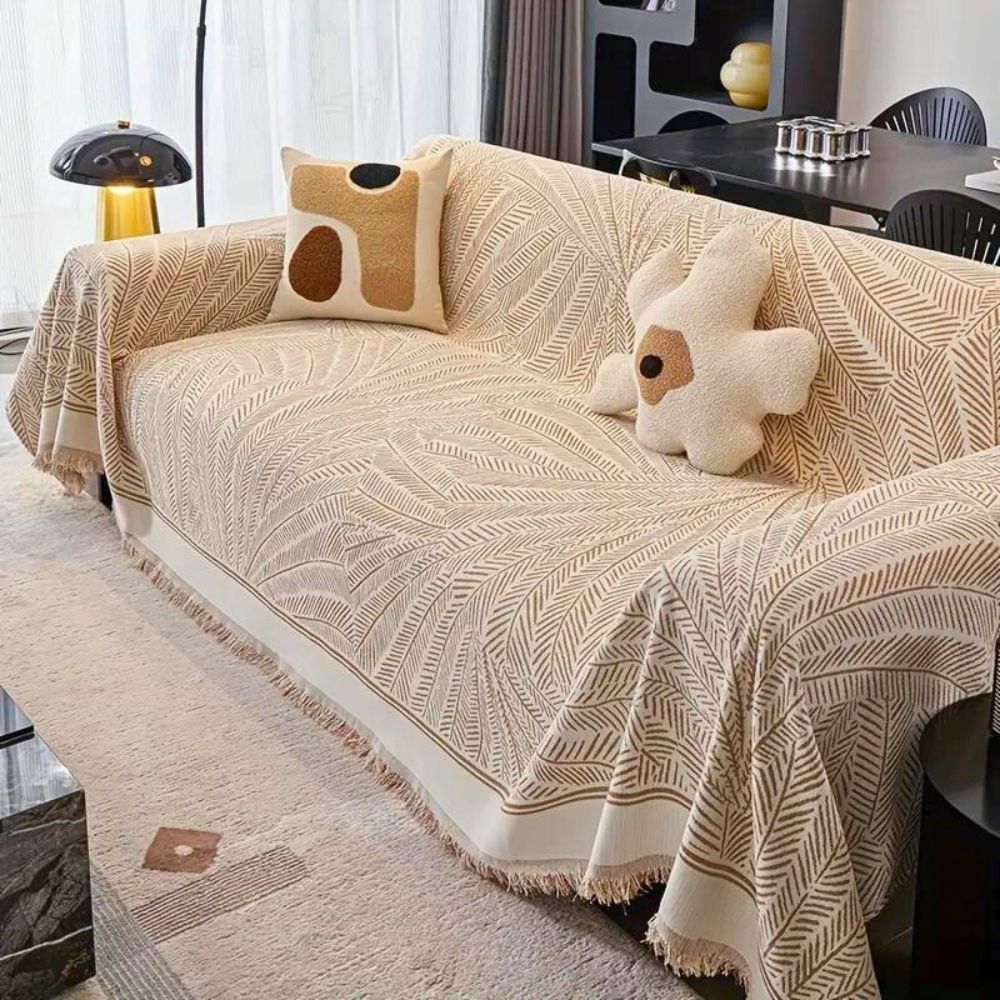 Leaf Pattern Sofa Cover